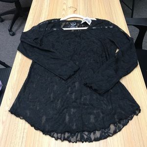24/7 Brand Long Sleeve Lace Top